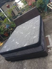 set katil saiz queen jenis divan skali tilam tebal