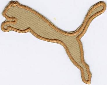 PUMA #O GOLD Emblem Logo Badge Iron On Patch