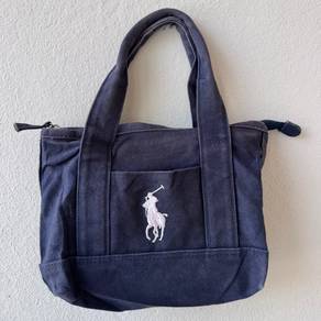 Polo Ralph Lauren navy blue small tote bag