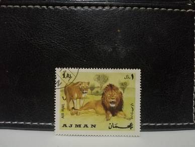1969 Ajman Stamp Lions