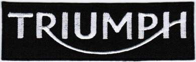Triumph Motorcycle Racing Badge Iron On Patch