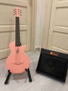 Enya Nova Go Mini Carbon Fiber Guitar (Pink)