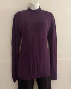 Baju Purple knitwear longsleeve shirt