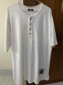 White Beige colour Round Neck Shirt