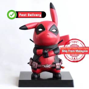 Cartoon Doll Anime Pikachu Cosplay Deadpool 13cm