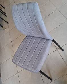 (Negotiable) Premium Grey Fabric Chair