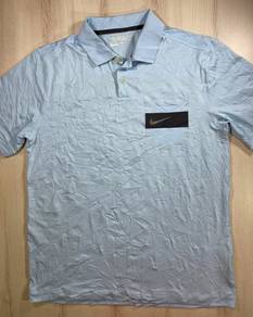 Nike Golf Light Blue Collar Tee #DK2 Used