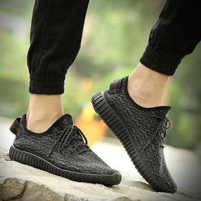 S0251 Black Retro Trend Sneakers Sport Kasut Shoes