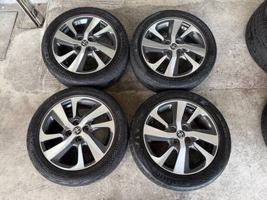 Rim original enkei toyota yaris vios alza myvi