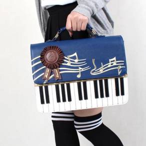 Black blue red handbag piano slingbag bag HB205