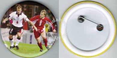 World Cup Football Player #8 Button Badge 58mm