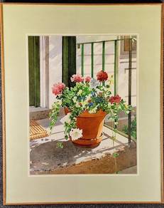 Silkscreen Reproduction Print - Porch of Petals