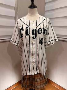 HANSHIN TIGERS X mizuno black and white M  5137