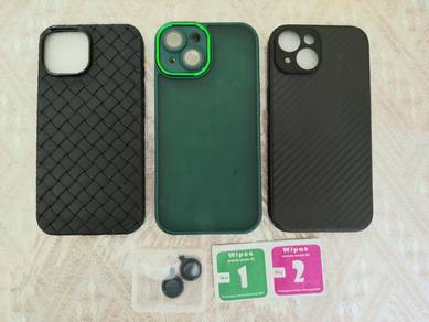 Case Iphone 15 - combo 3pcs freegift lens cover