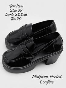 Platform Heeled Loafers 