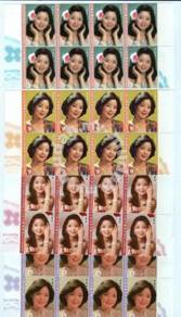 Mint Stamp Teresa Teng Block 8 Taiwan 2015