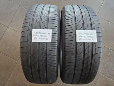 2pcs TOYO PROXES CR1 TYRES 1855515 185 55 15