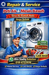 repair peti ais Dan mesin basuh 