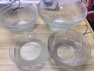 Glass bowl 6 and 12 cups