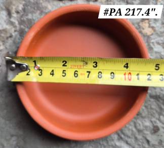 Clay Ceramic Pet Food Water Bowl PA217 4inch Cat