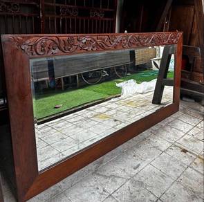 antik teak mirror