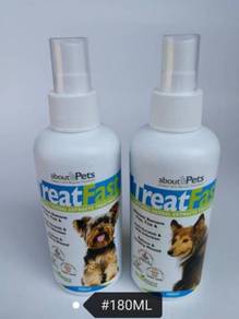 TreatFast Dog Spray Flea Tick Skin Wound 180ml