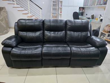Cowhide Leather Recliner Sofa 3+2