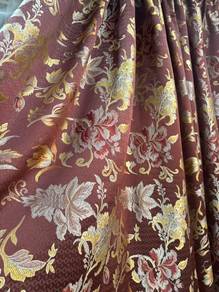 Floral Patterned Curtains Langsir + FREE Sheer