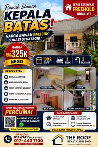 1-storey Terraced House For Sale in Kepala Batas,PNG