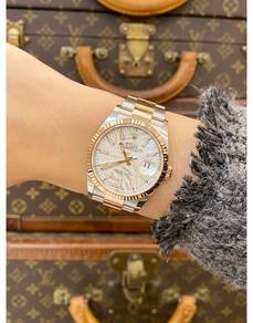 2023 Rolex Datejust 36 Half 18K 750 Rose Gold
