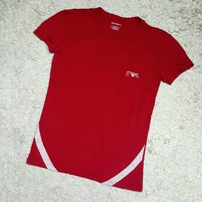 Emporio Armani Slim Fit Red Top
