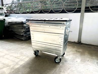 Muhibbah Besi Galvani Galvanised Zinc Garbage Bin