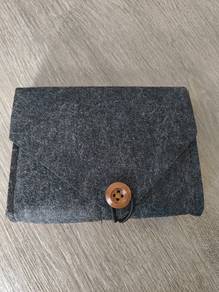 Brand new unused bag + glass bottle 
