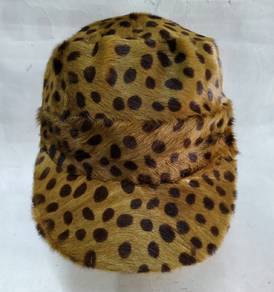 Leopard Print Beret hat Winter Warm Painter cap
