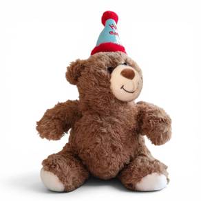 38cm Kawaii Brown Teddy Bear Party Hat Plush Toy