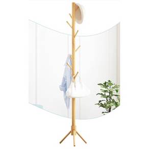 BROWN Rack Cabinet Clothes Stand Hanging Bedroom
