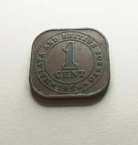 1 cent Malaya & British Borneo (QE II) 1956