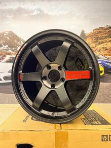 NEW 18x9.5 5x120 RAYS VR TE37SL BK III JAPAN FK8r