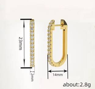 sterling silver925 zircon Earrings 
