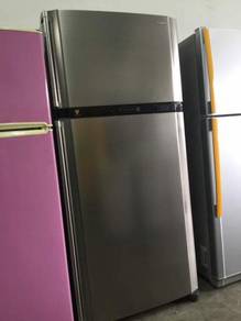 Sharp Fridge 2 doors Refrigerator Peti Sejuk Ais