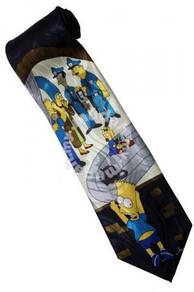 The Simpsons Marge Bart Maggie Eddie Lou Neck Tie