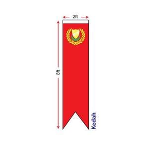 Bendera Kedah (Polyester) 2 x 8ft