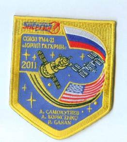 Soyuz TMA-21 Tarkhaniy Russia ISS Space Patch