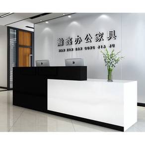 140x60x100cm Black White Table Desk with Drawer