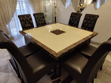 Luxury Marble Dining Table Set (8 Seater) 