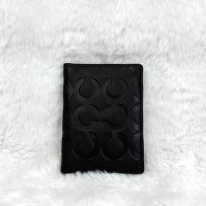 Coach Signature C logo dark brown pocket organizer