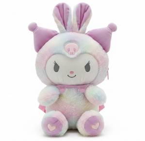 30cm Kawaii Kuromi Pastel Rainbow  Plush Backpack