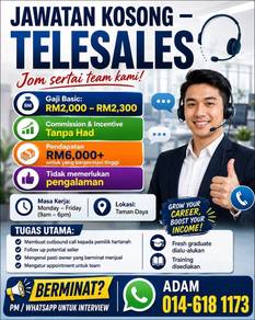 Cari Telemarketing , Basic dan Komisen
