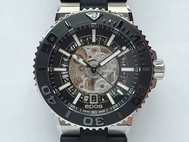 EPOS SPORT DIVER Skeleton 43mm Auto CERAMIC BEZEL