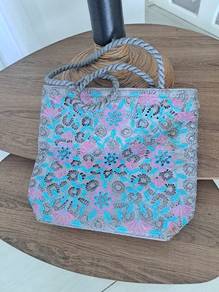 embroided tote bag